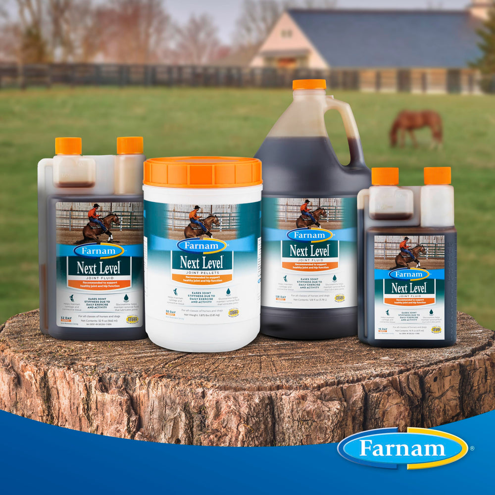 Farnam Next Level Joint Fluid suitable for dogs and horses' joint support.