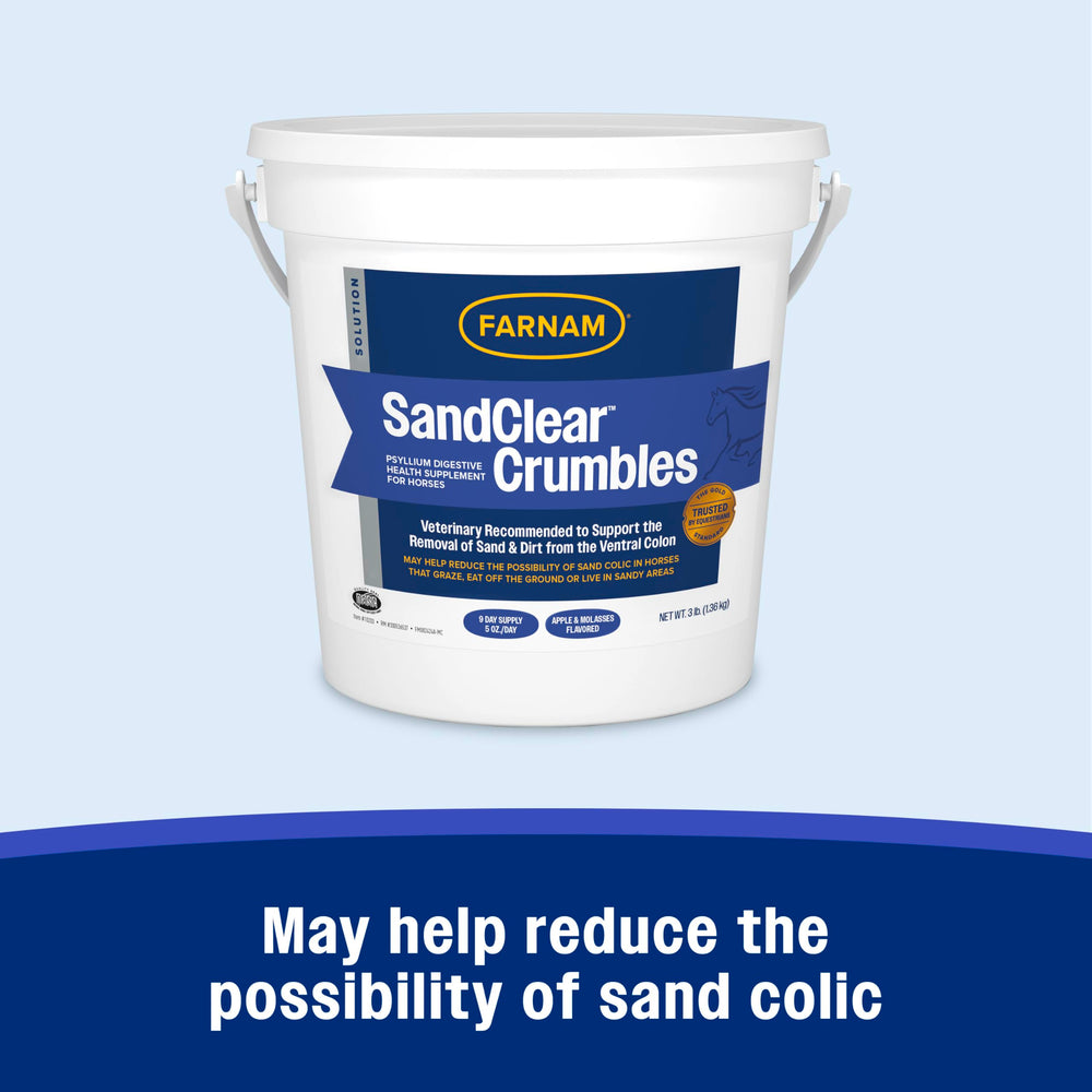Farnam SandClear psyllium texture closeup, premium husk for sand removal
