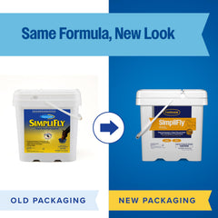 Farnam SimpliFly in manure illustrating larval control in breeding grounds.
