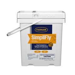 Farnam SimpliFly pellets in bottle provide palatable fly protection for horses.