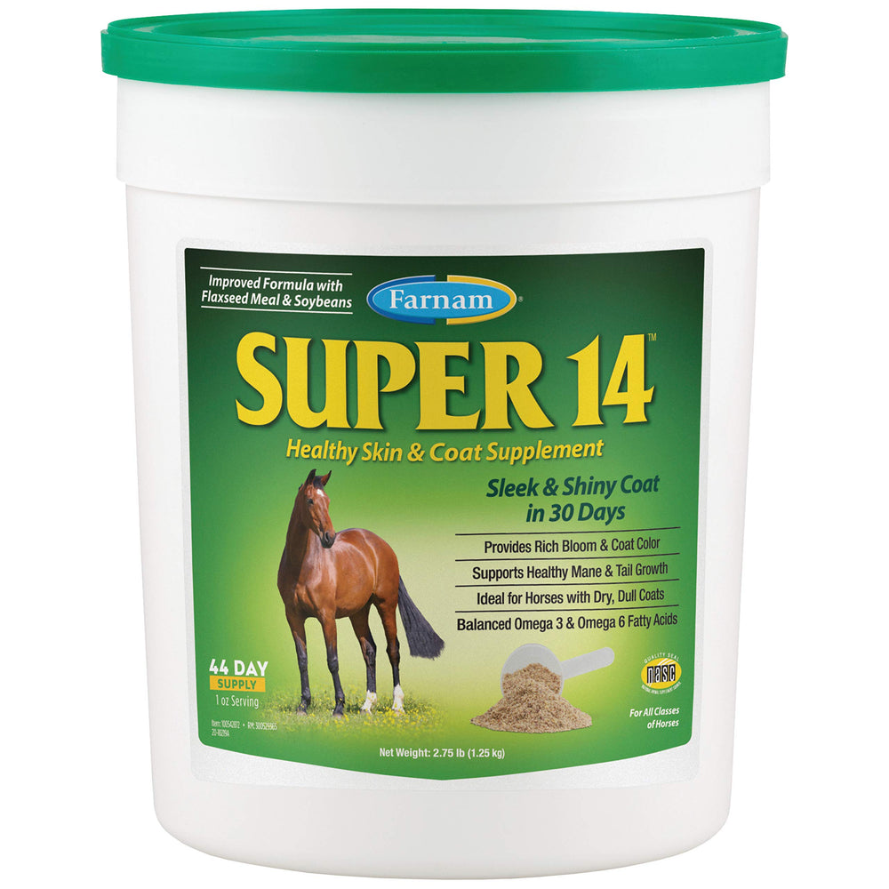 Farnam Super 14 supports healthy shedding during seasonal changes.