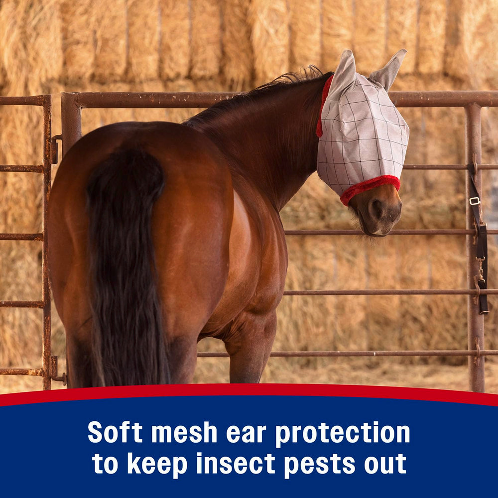 Farnam SuperMask II UV shield provides sun protection during riding