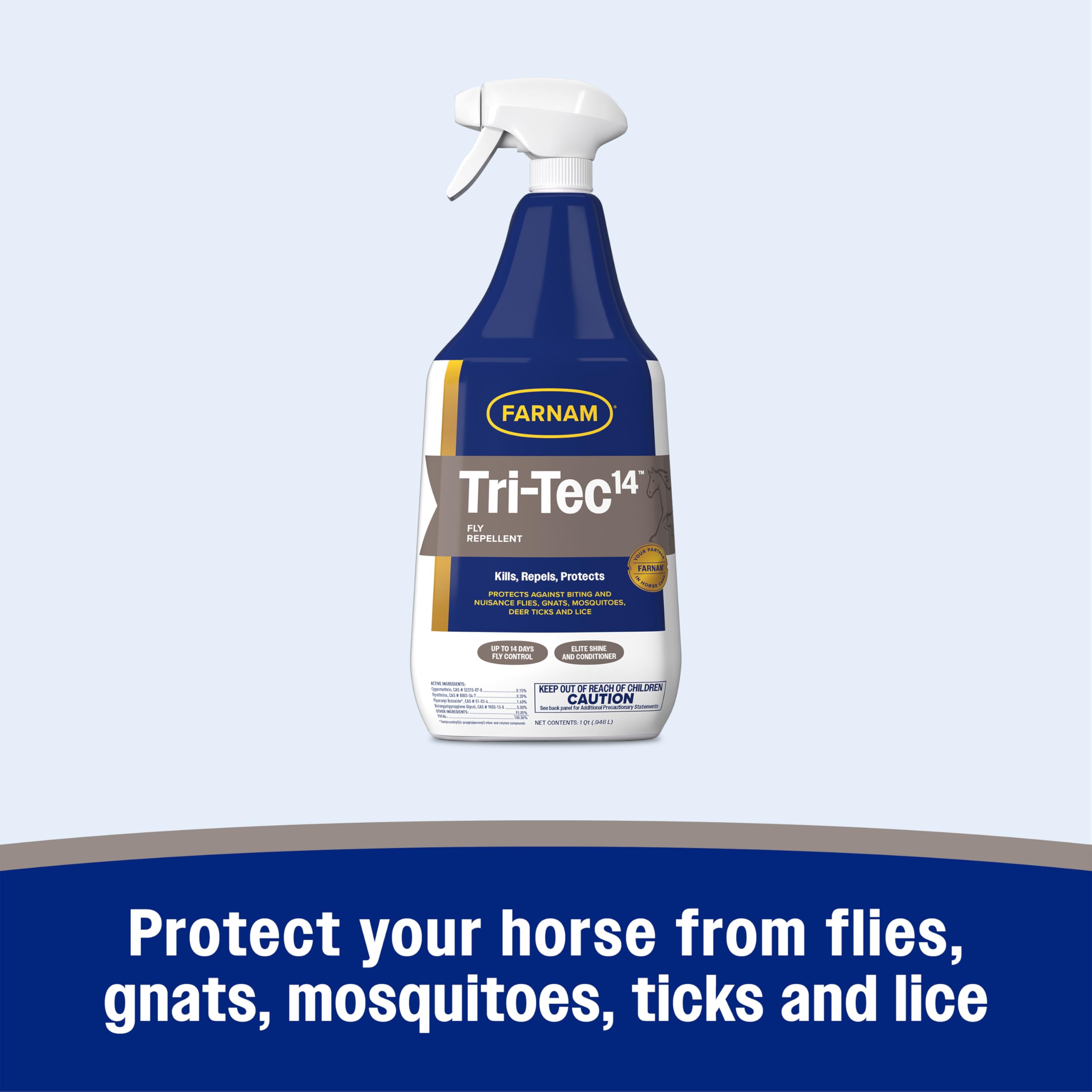 Farnam Tri-Tec 14 gallon refill promotes long-lasting protection for stables