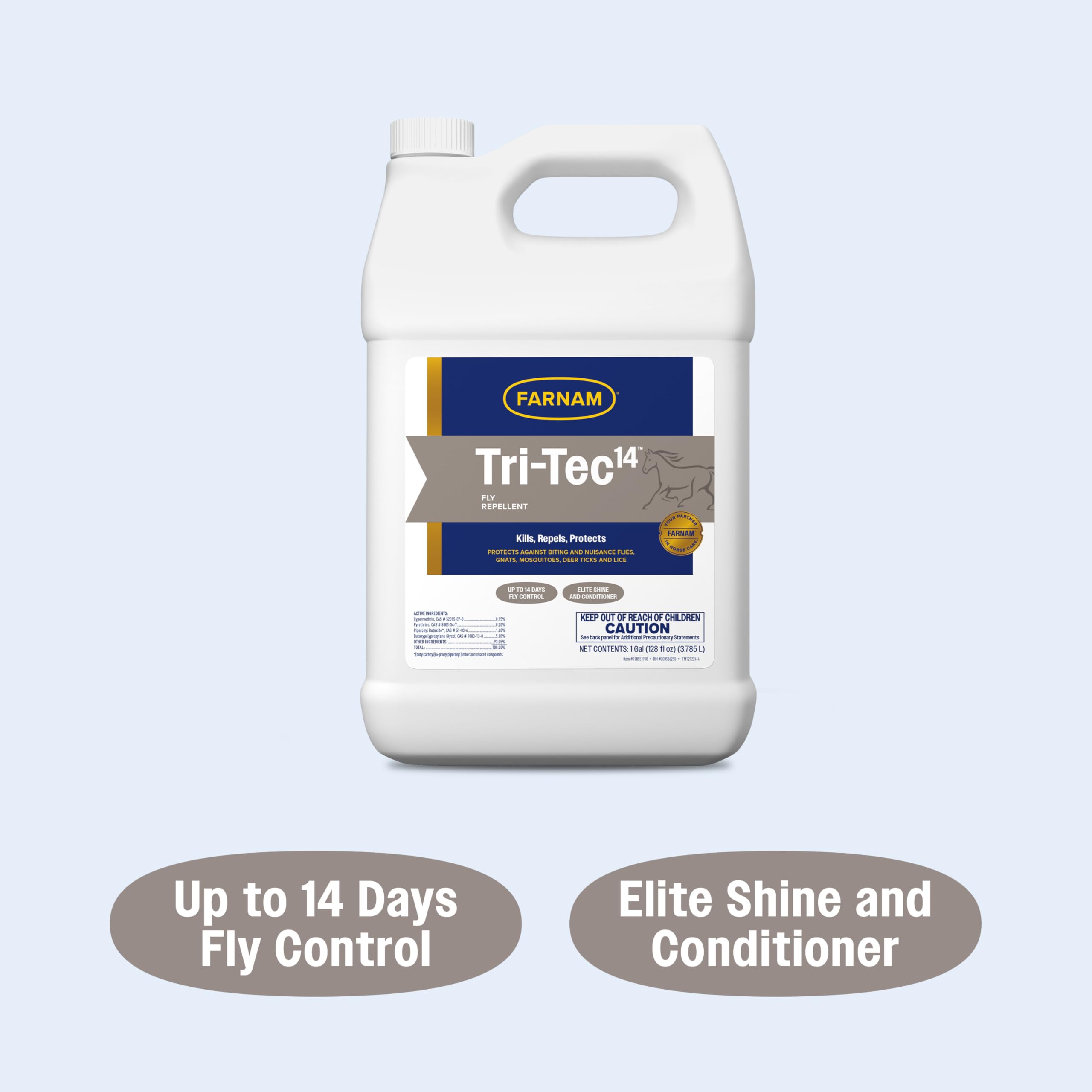 Farnam Tri-Tec 14 coat conditioner adds shine while repelling insects
