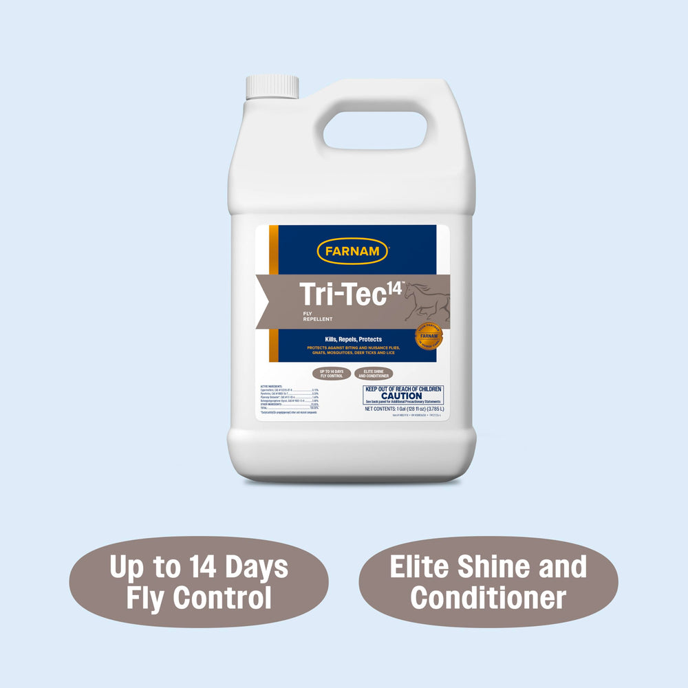Farnam Tri-Tec 14 coat conditioner adds shine while repelling insects