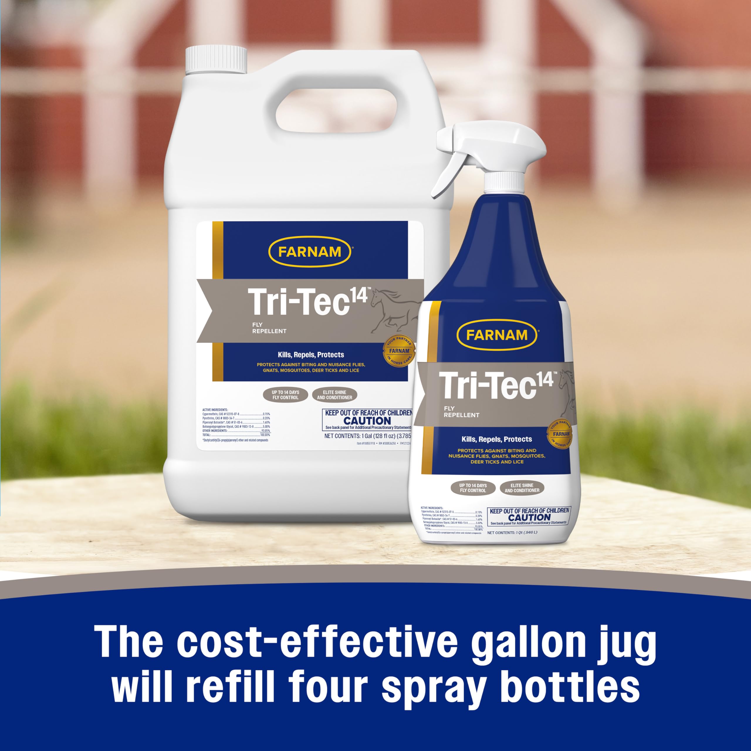 Farnam Tri-Tec 14 water-based formula feels light and non-greasy