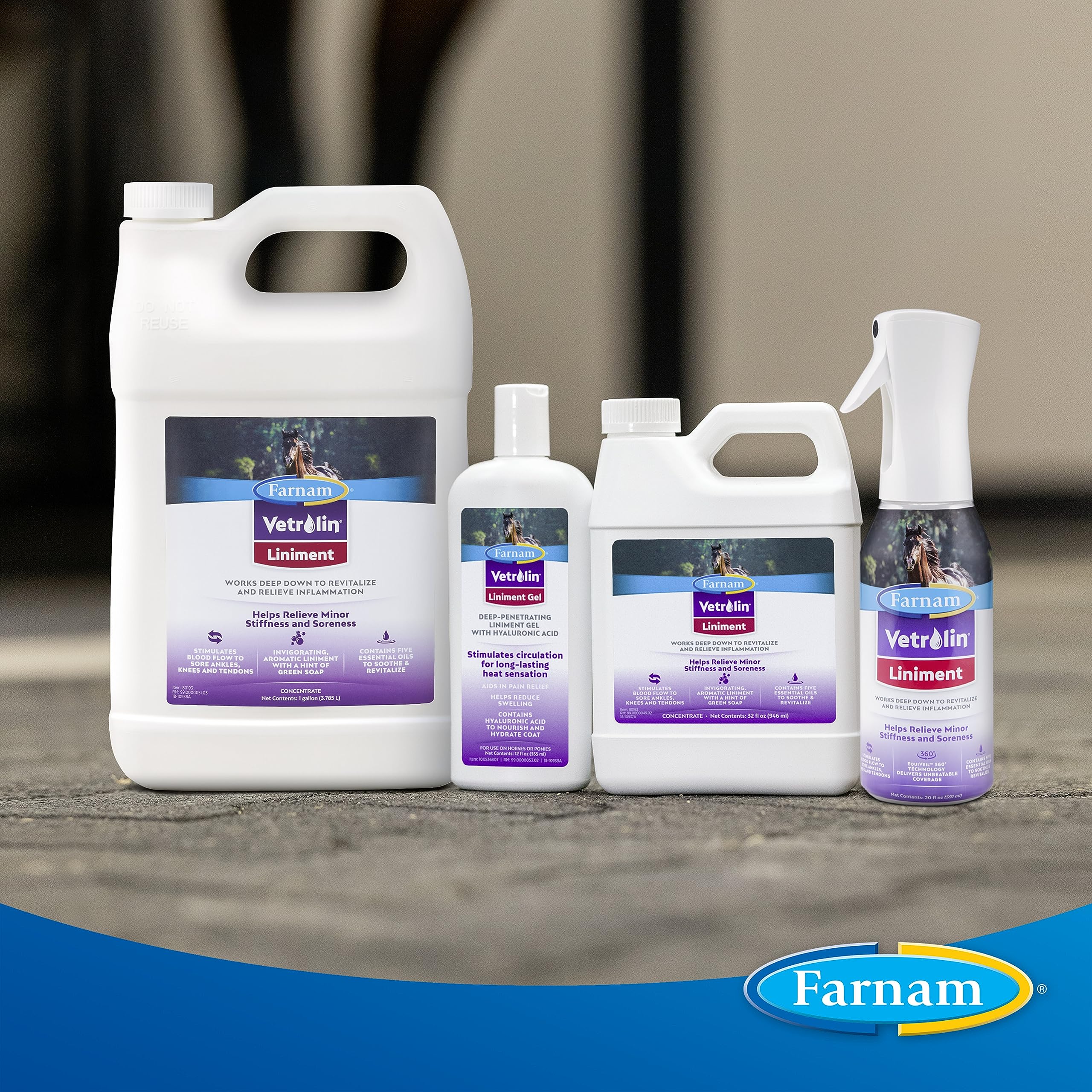 Post-workout body brace application by Vetrolin liniment.