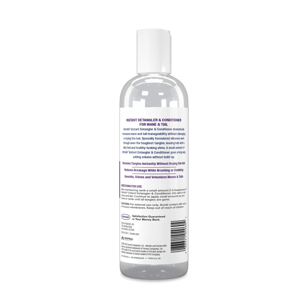 Farnam Vetrolin show-ring ready grooming moment with gleaming mane