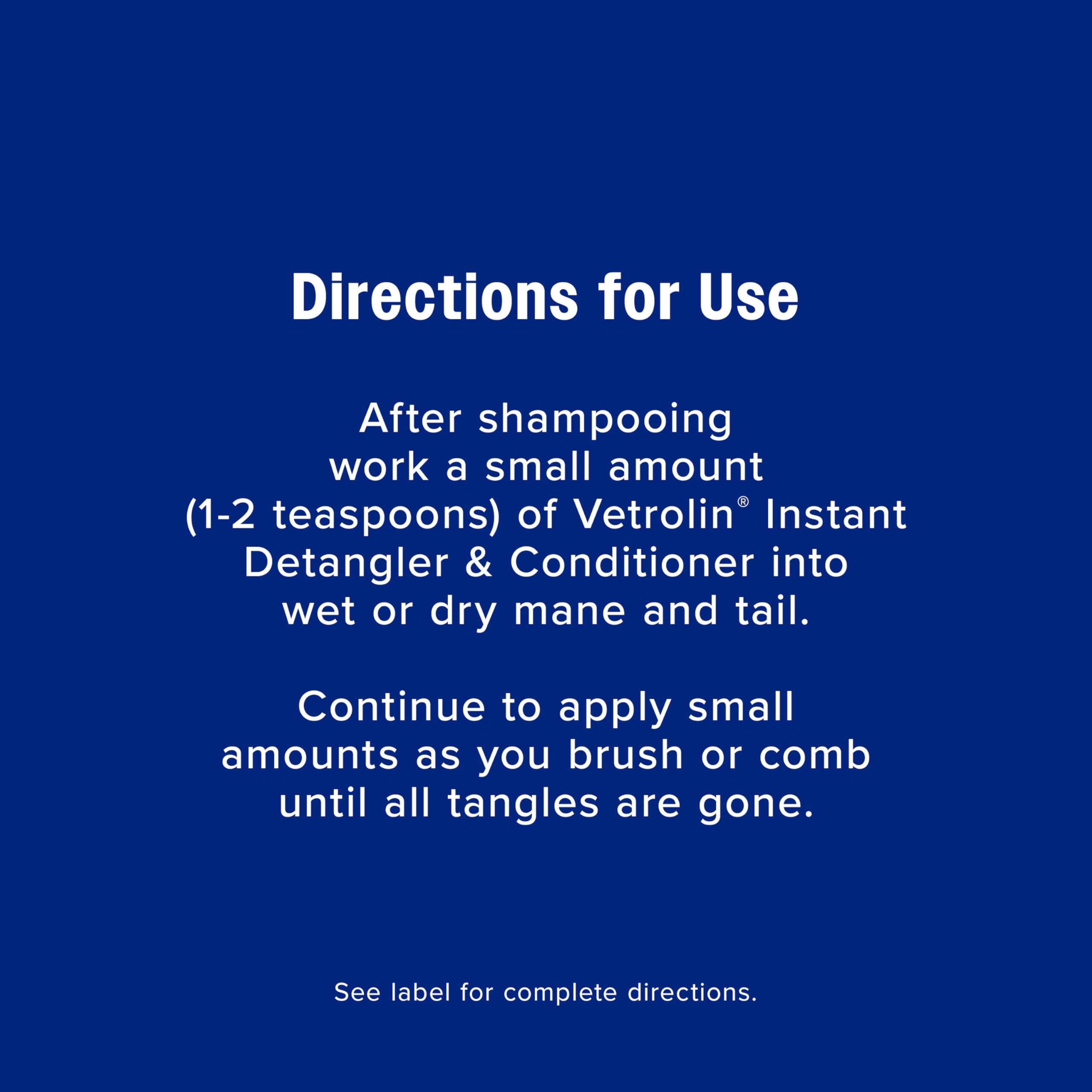 Farnam Vetrolin silicone formula close-up emphasizing non-drying care