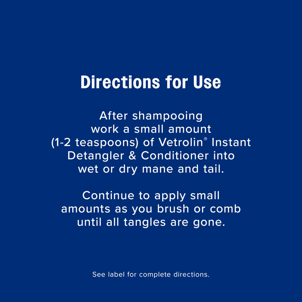 Farnam Vetrolin silicone formula close-up emphasizing non-drying care