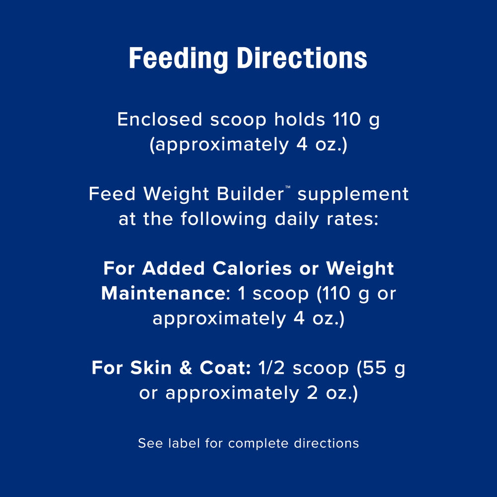 Farnam Weight Builder easy-to-feed powder blends with grain