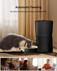 Faroro feeder dispensing food to prevent gulping and support slower meals