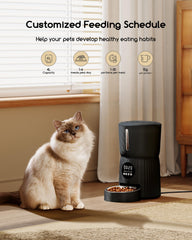 Faroro feeder setup shows daily meal planning and portion control
