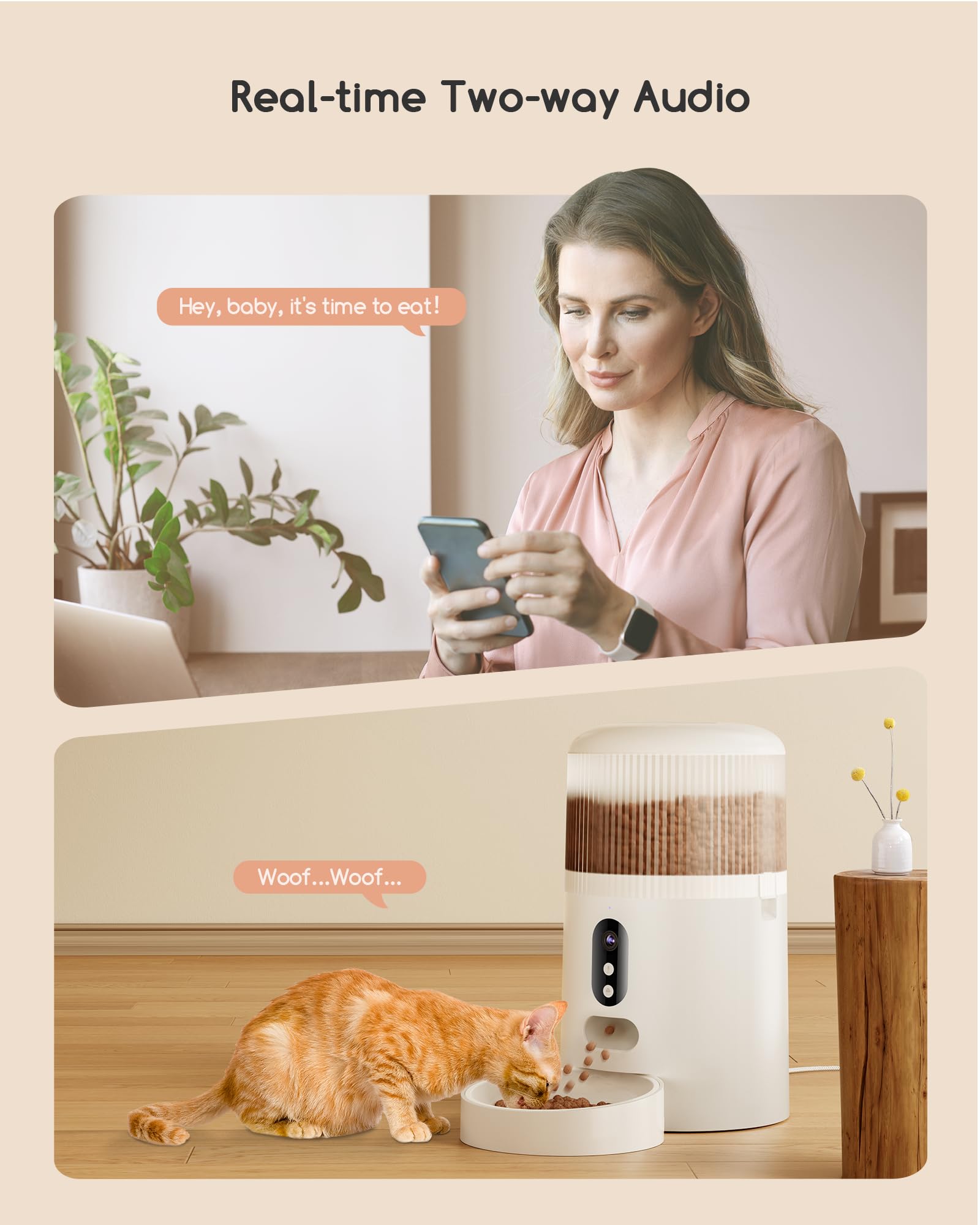 Faroro supports kibble up to 10mm for easy dispensing.