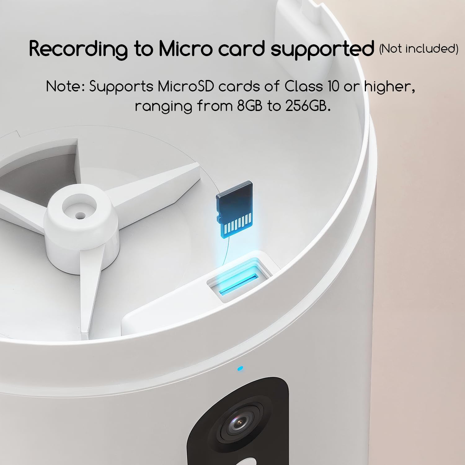 Faroro low food sensor alerts for timely refills.