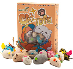 Fashion's Talk catnip mice with tails for swatting and interactive games