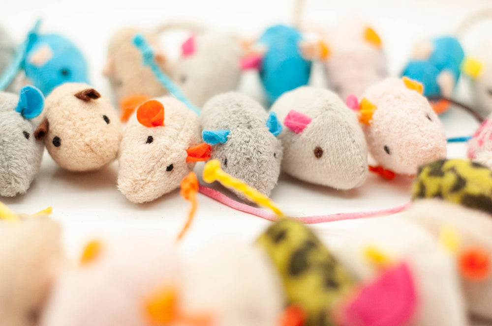 Fashion's Talk catnip mice provide enriching variety for independent or shared play