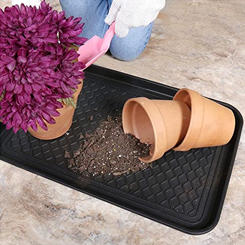 Fasmov large 3-pack tray set suitable for entryways and mudrooms
