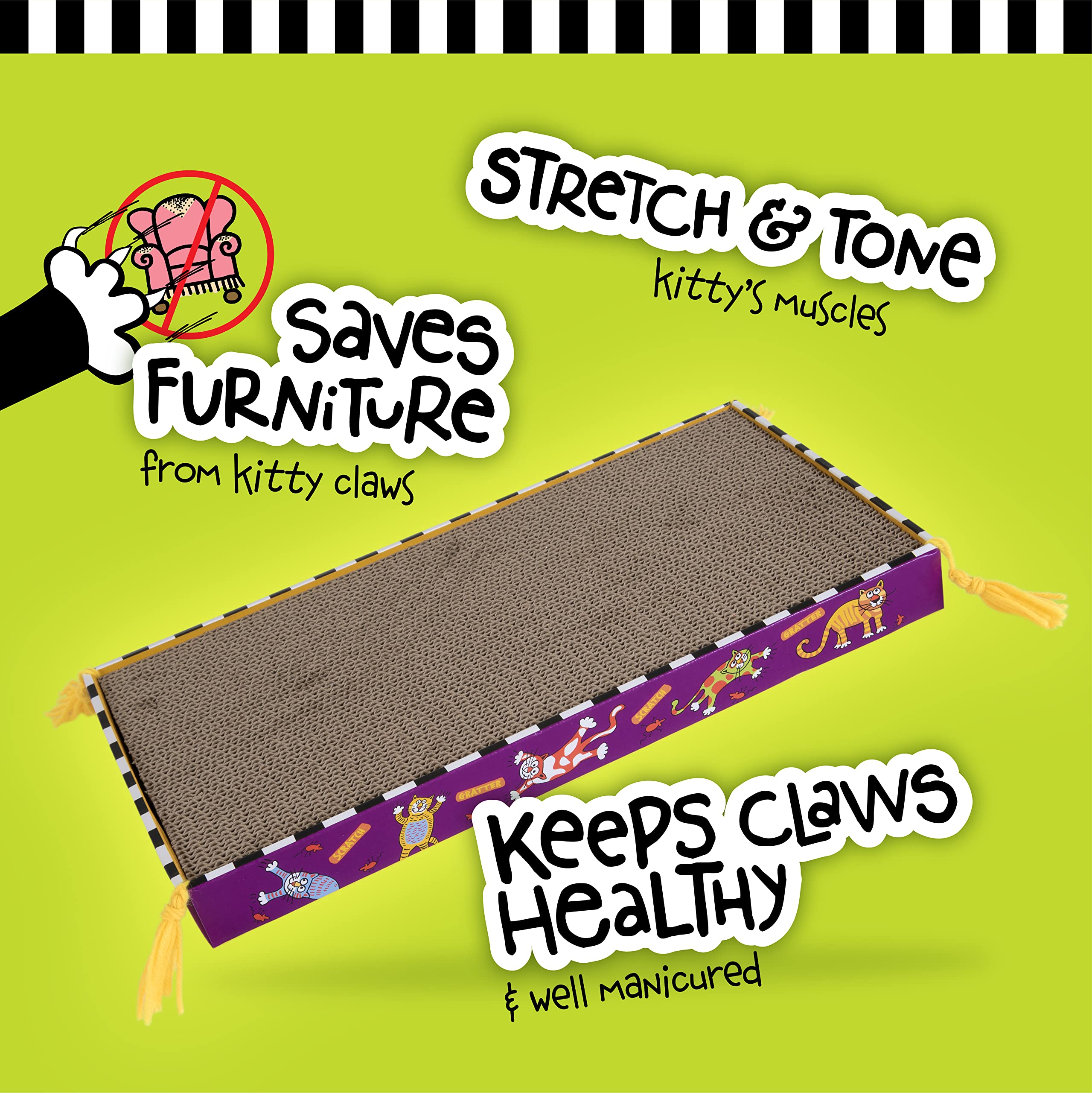 Fat Cat Catnip Toy Included provides extra playtime outlet for curious cats at home.