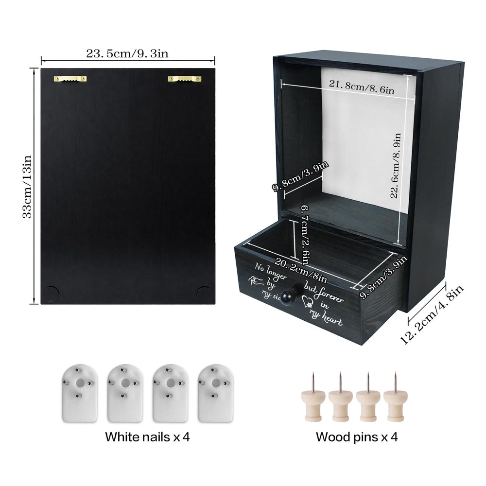 Favonuovy dog remembrance gift features the heartfelt inscription on the drawer.