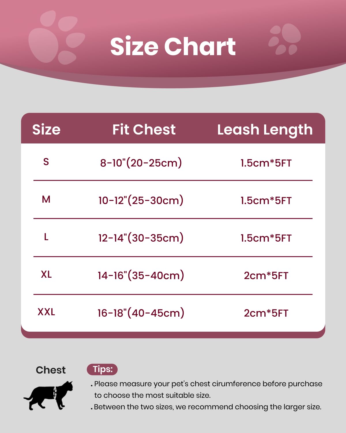 FAYOGOO pink color harness offers vibrant daily use.