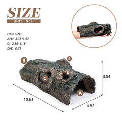 fazhongfa resin wood decoration with realistic texture enhances natural tank scenery