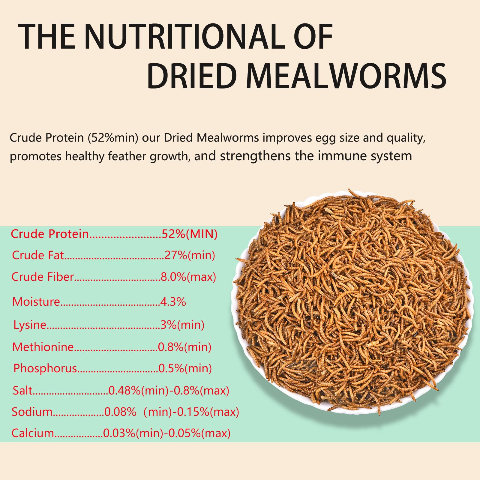 FCI GRUBS resealable bag preserves freshness of mealworms.