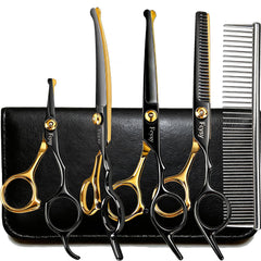 Fcysy dog grooming scissors kit case keeps tools organized for at-home grooming