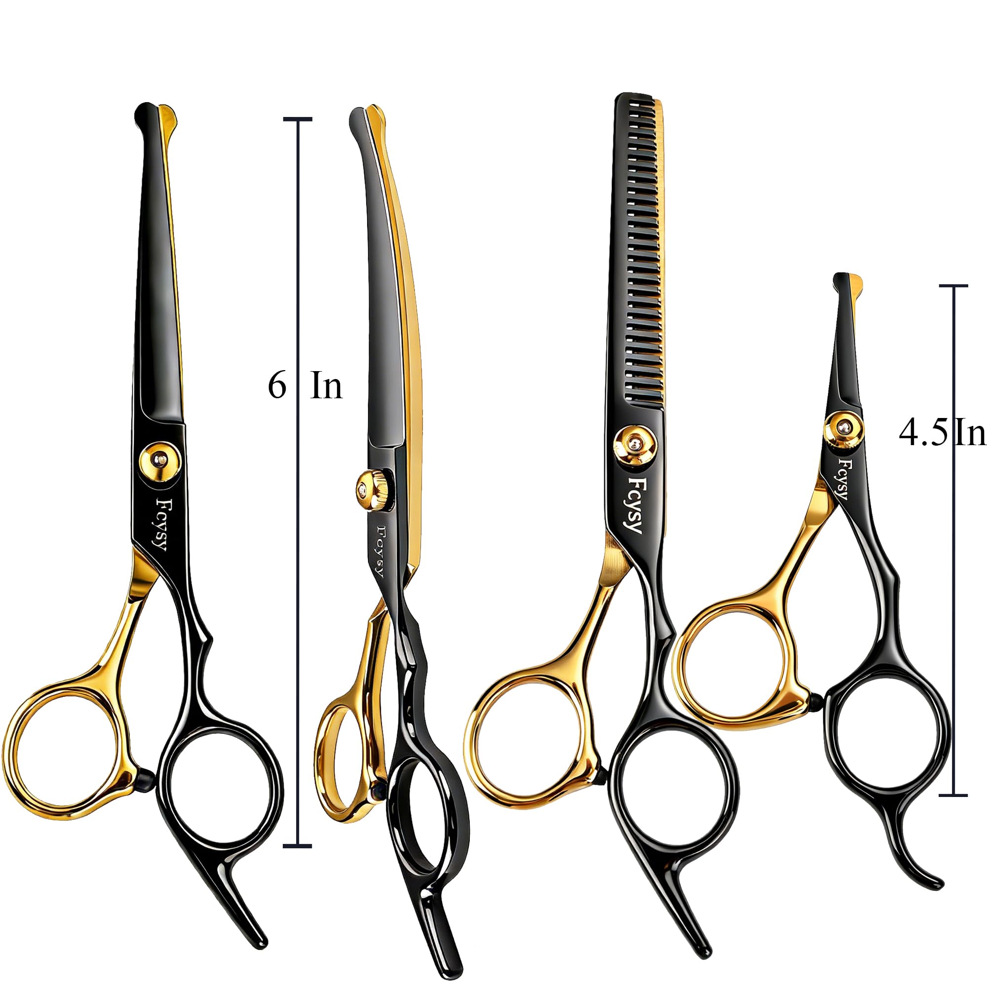 Fcysy straight 4.5in scissors in hand for small detail trims
