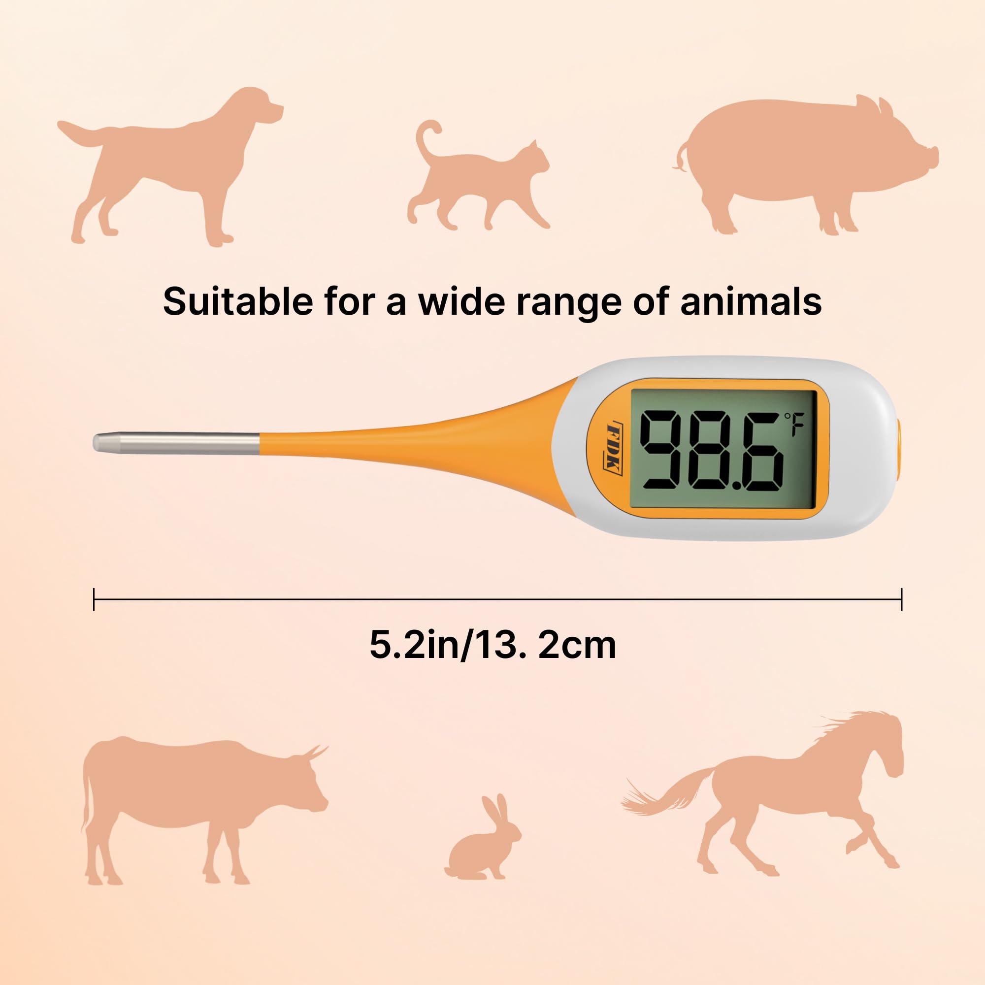 FDK easy-clean design supports quick sanitization after pet checks.
