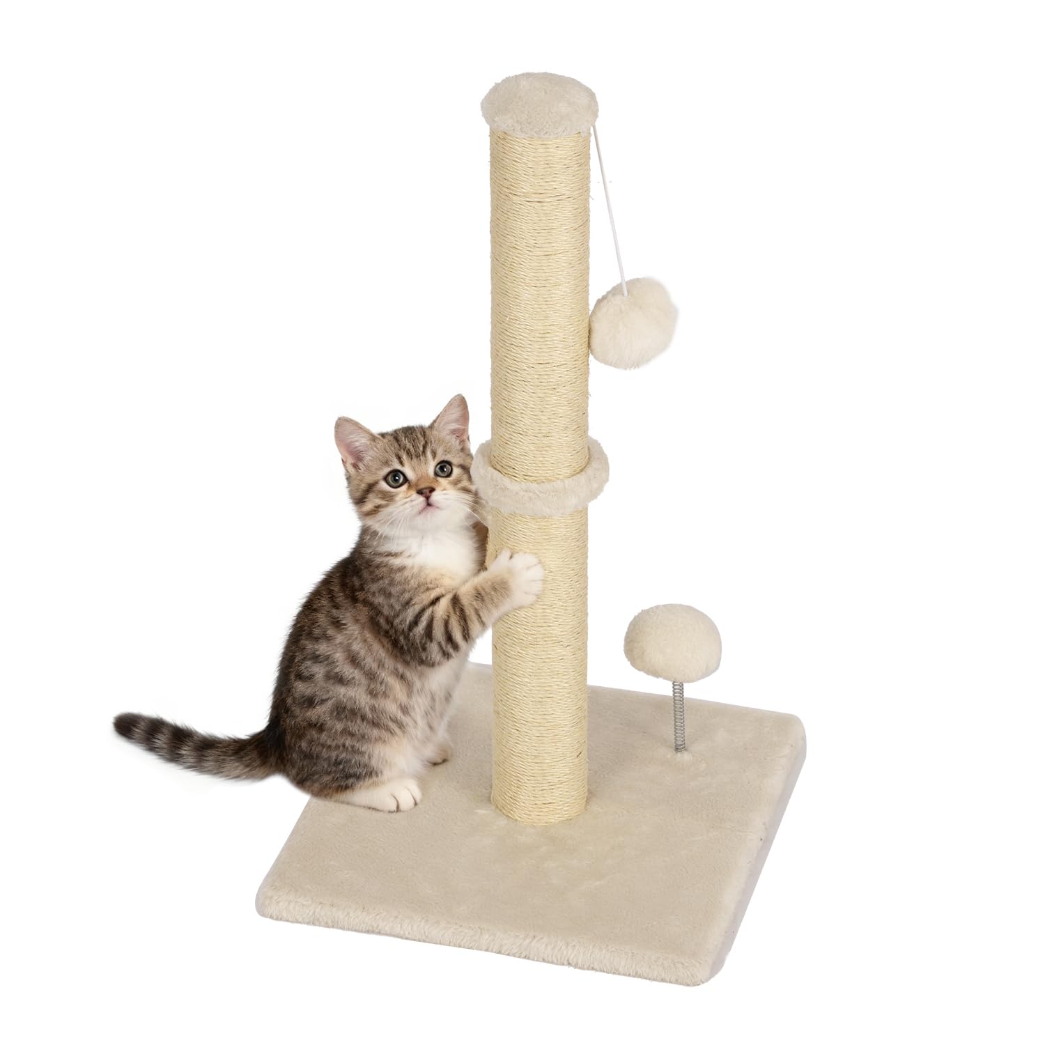FDW 22-Inch cat scratching post base offers stable support for energetic kittens.