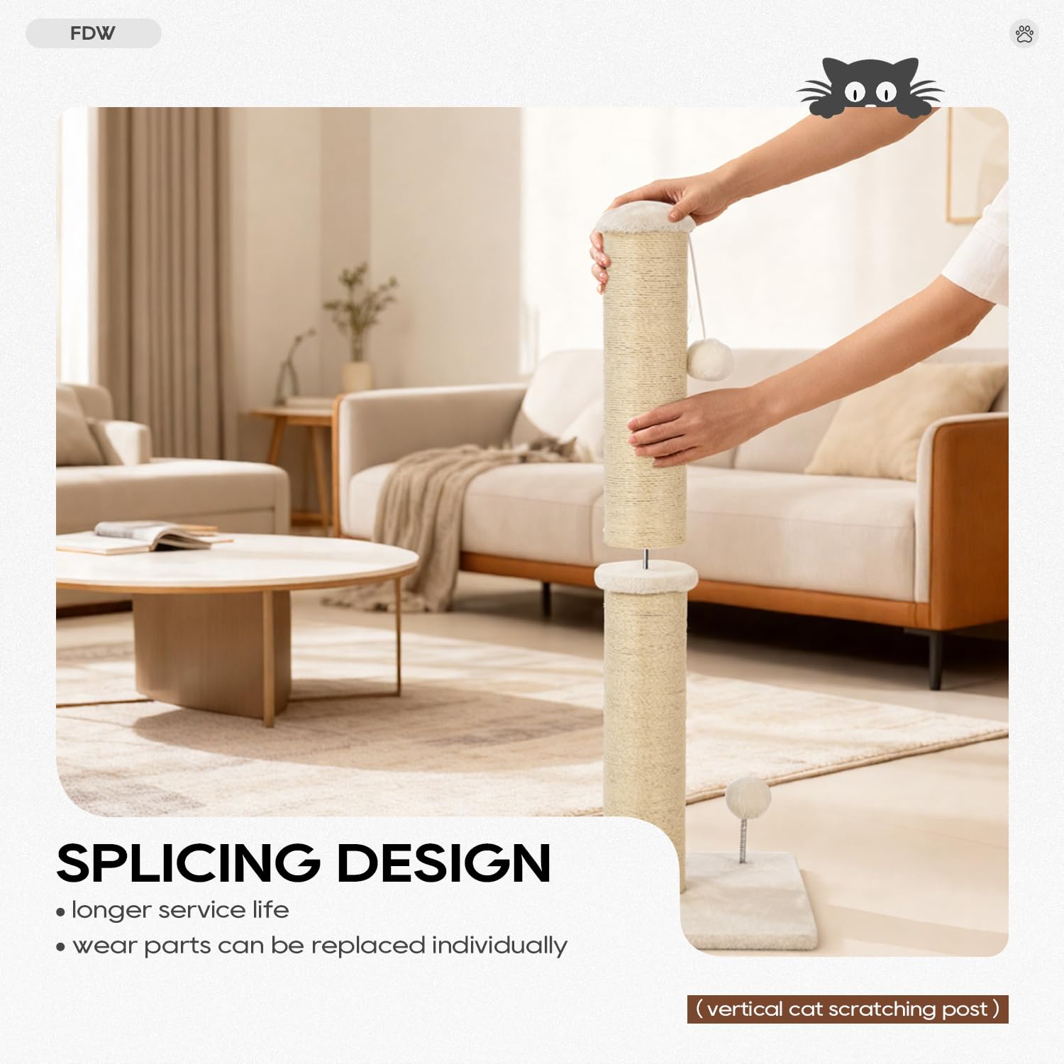 FDW MDF base with soft fabric adds stability and comfort.
