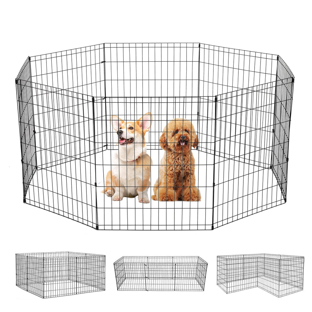 FDW 30 Inch Dog Pen ready for assembly and safe play.