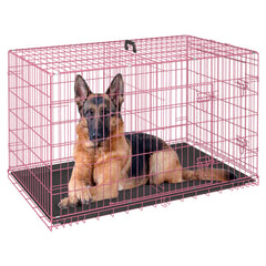 FDW 48 inch dog crate with front doors for easy access and secure containment