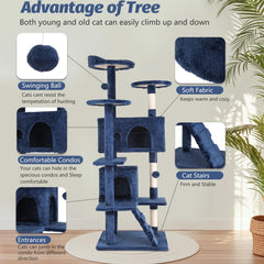 FDW plush condos and perches offer cozy hideaways for cats