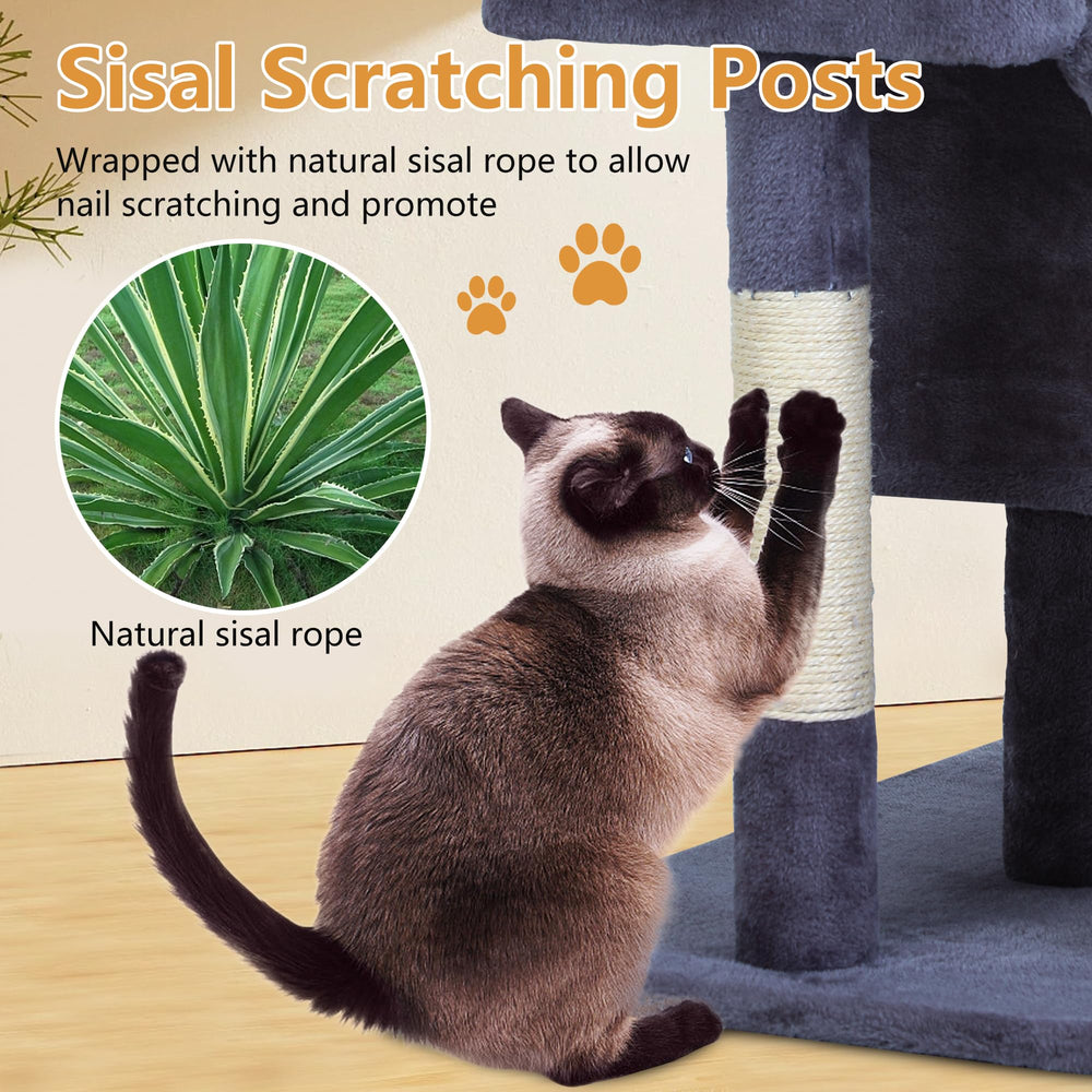 Easy assembly guide for FDW cat tree ensures quick setup.