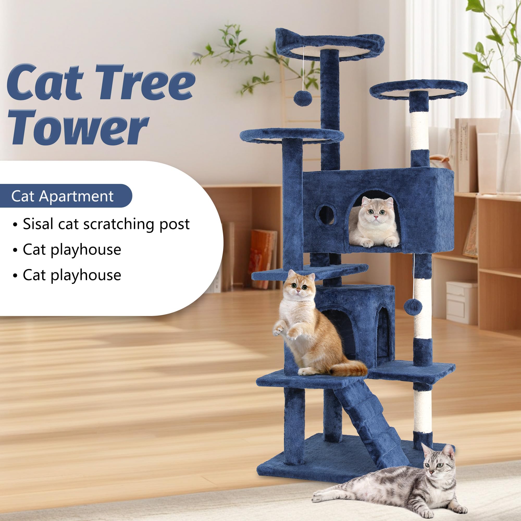 FDW sisal scratching posts help maintain claws and protect furniture