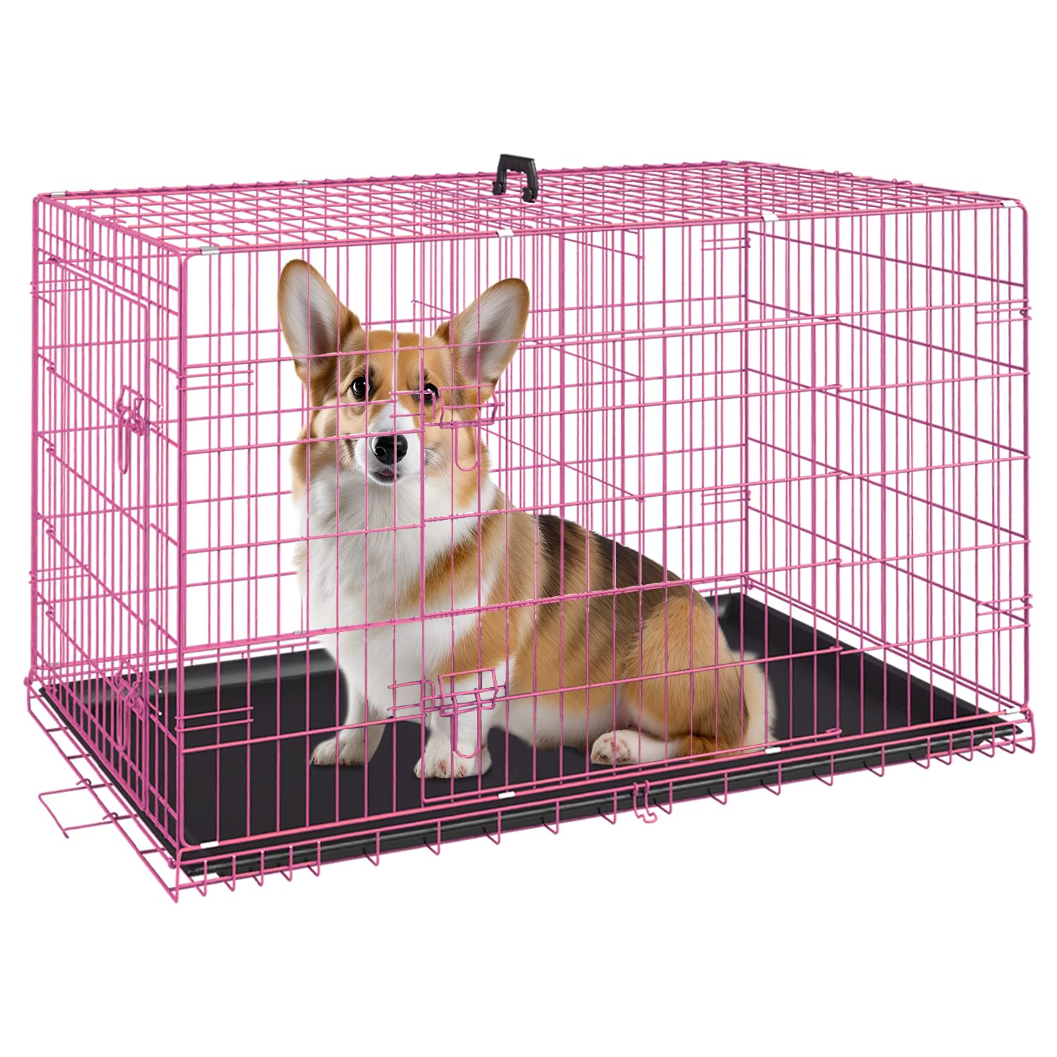 FDW dog crate 30-inch front door for easy access and ventilation