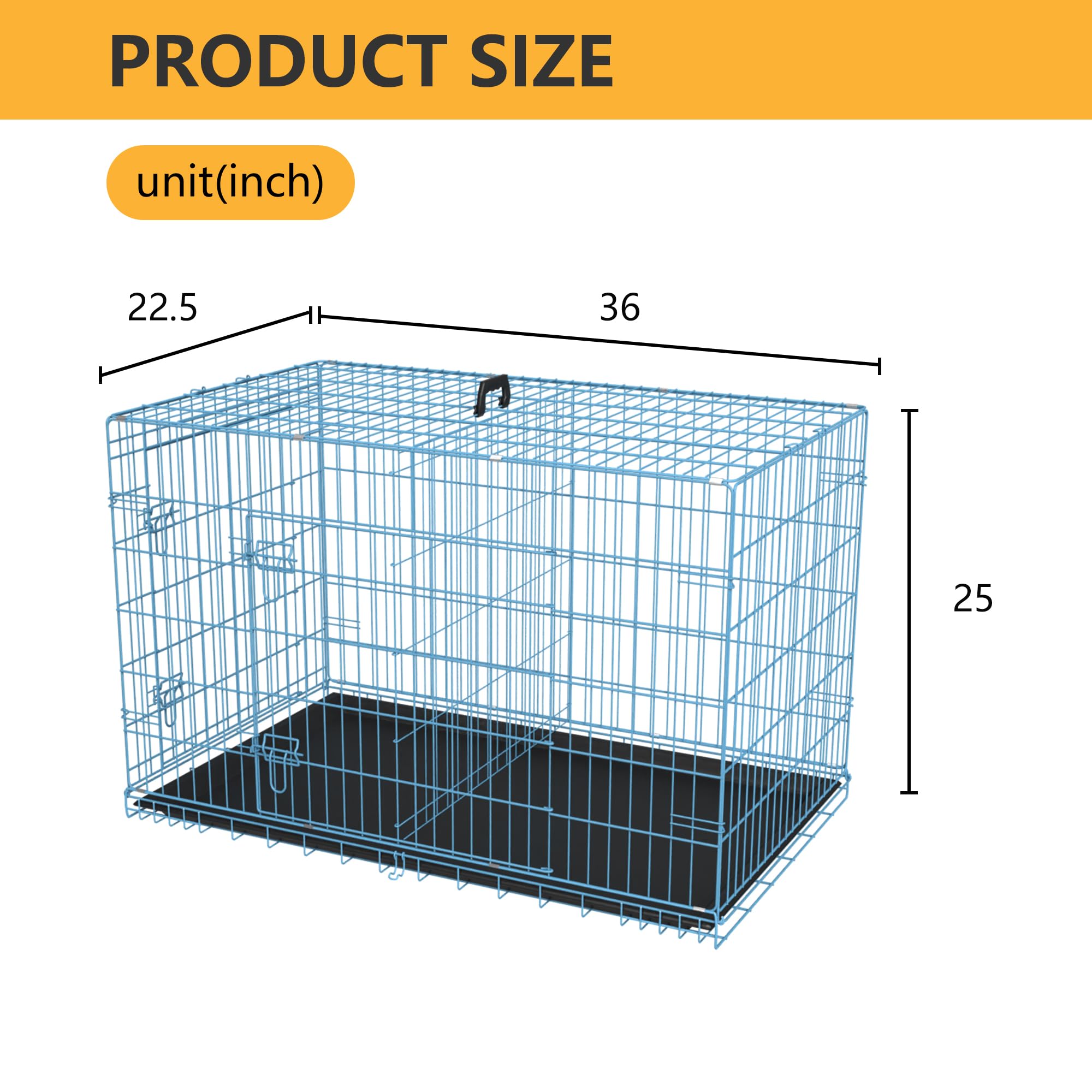 FDW crate easy to clean and maintain for daily use.