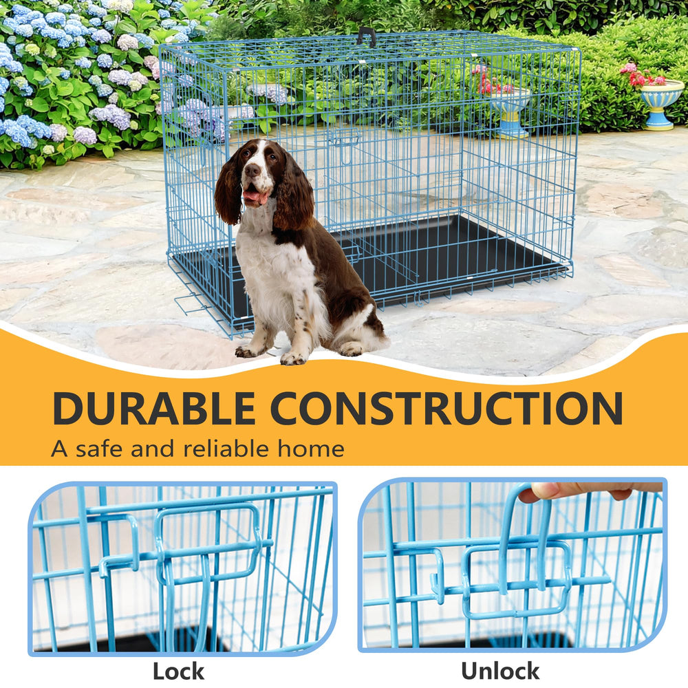 FDW folding design crate ready for travel and storage.