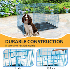 FDW folding design crate ready for travel and storage.