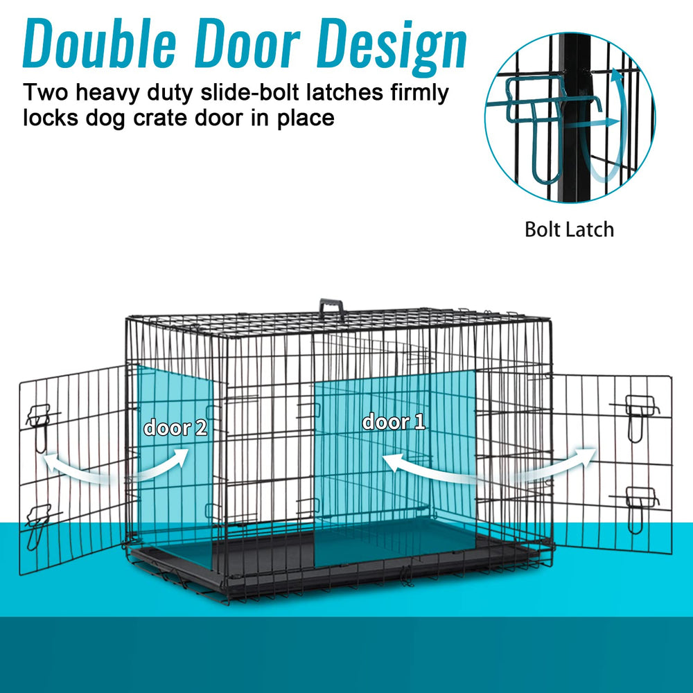 FDW dog crate divider panel enables space customization.