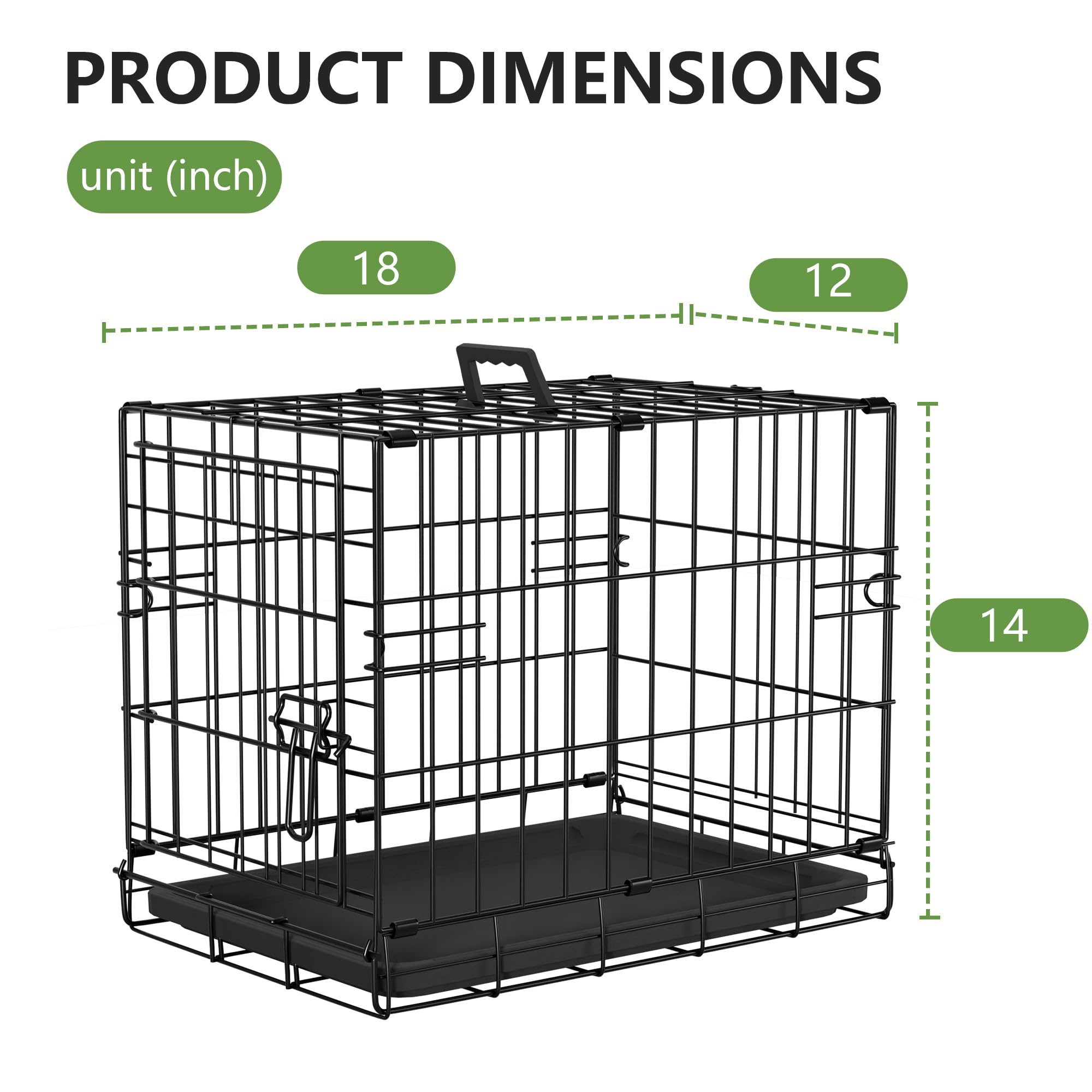 FDW indoor-outdoor dog crate for versatile space placement.