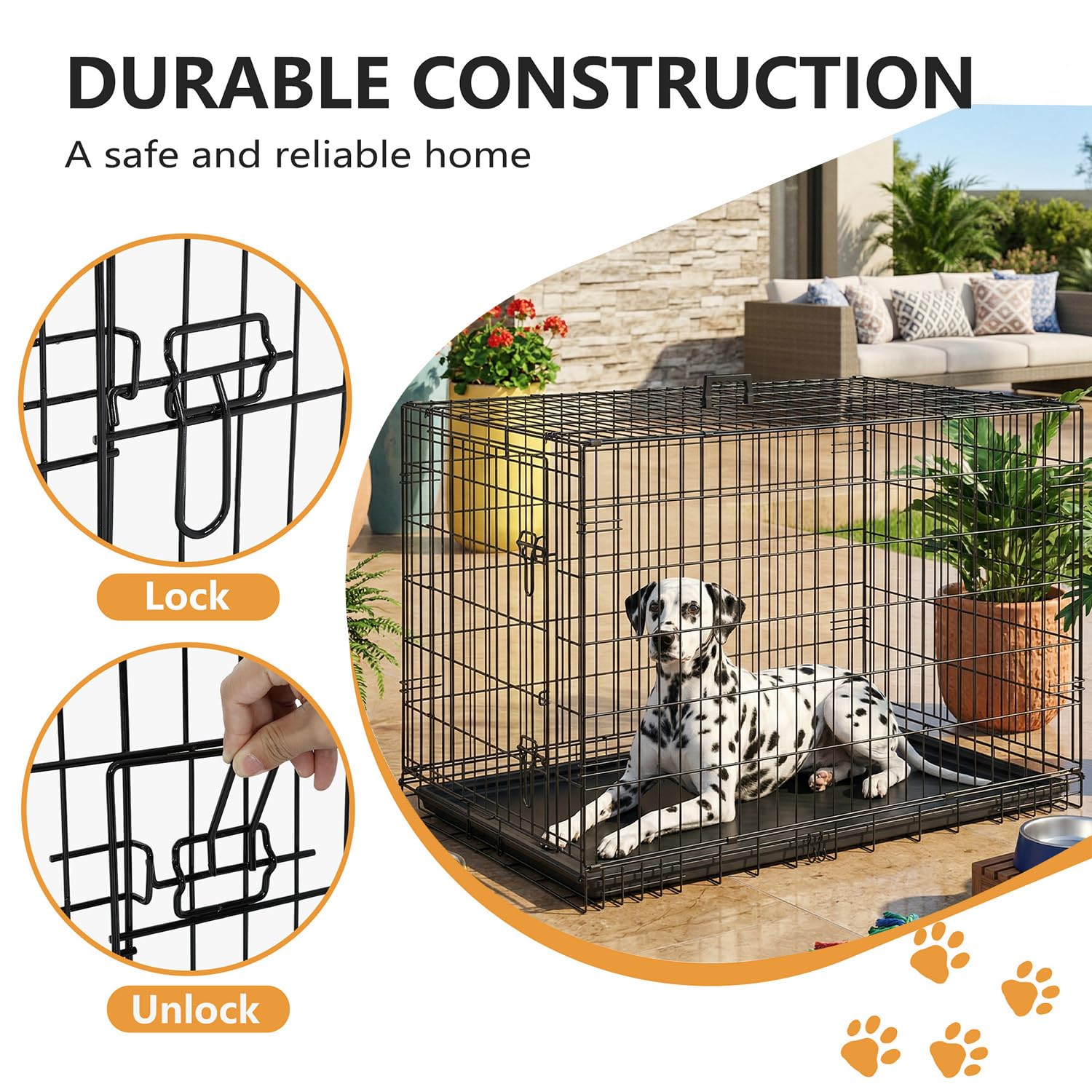 FDW crate with removable leak-proof tray to simplify quick cleaning.