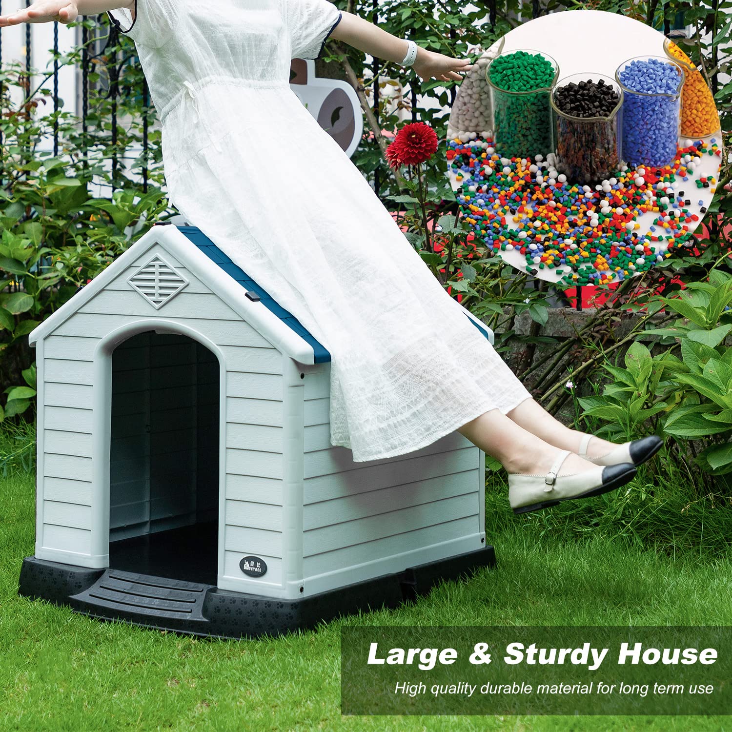 FDW Dog House detachable roof enables easy cleaning and maintenance