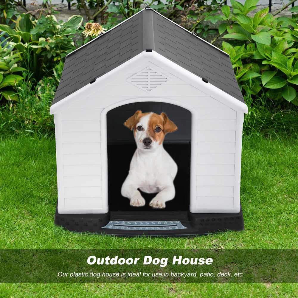 FDW Dog House raised floor keeps paws dry and protects from water