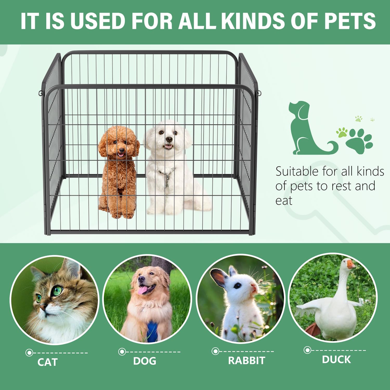 FDW dog playpen ideal for camping trips, creating a safe play zone away from hazards