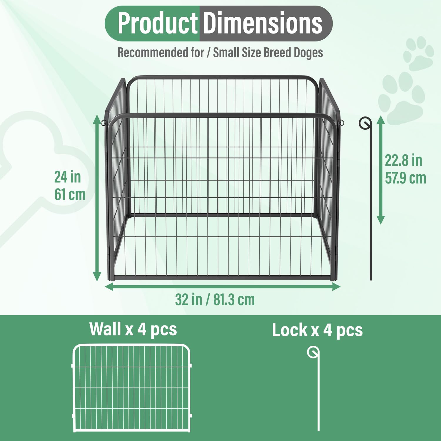 FDW dog playpen provides a roomy puppy area with simple setup and reliable containment