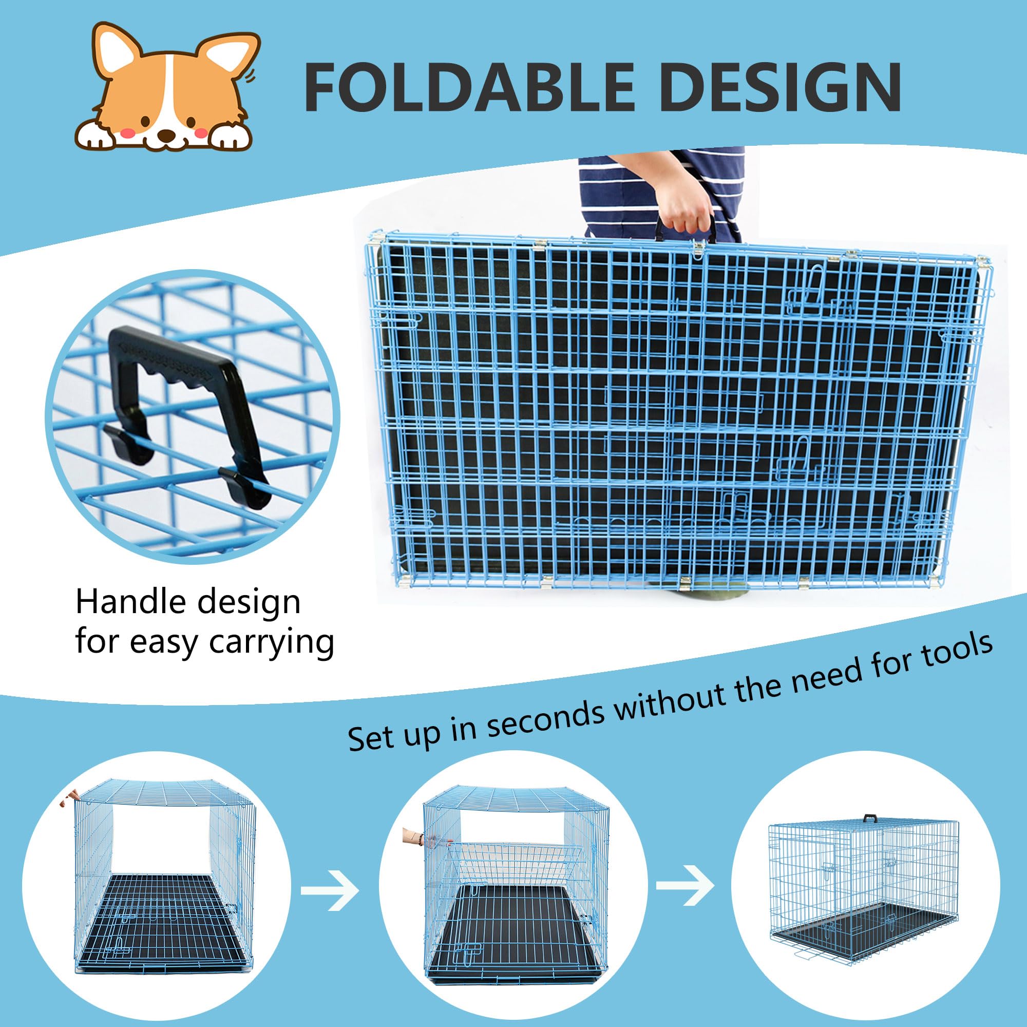 FDW crate folding setup demonstrates quick assembly.