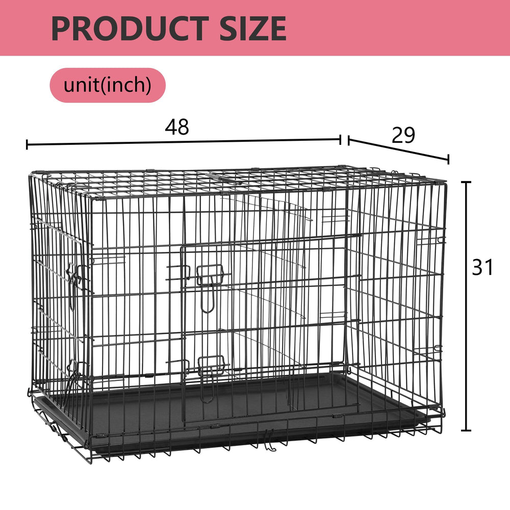 FDW extra-large dog crate spacious interior for large breeds.